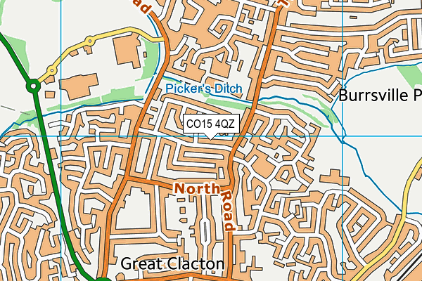 CO15 4QZ map - OS VectorMap District (Ordnance Survey)