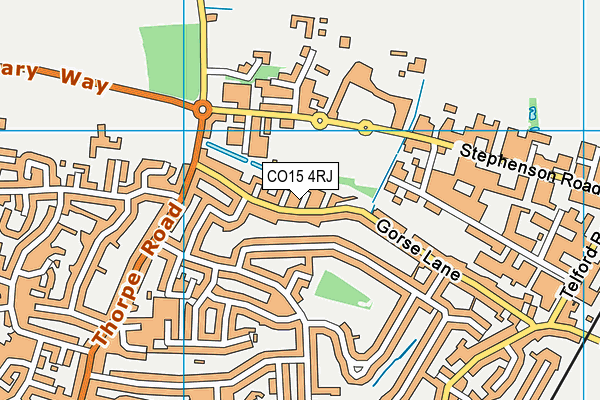 CO15 4RJ map - OS VectorMap District (Ordnance Survey) CO15 4RJ map - OS VectorMap District (Ordnance Survey)