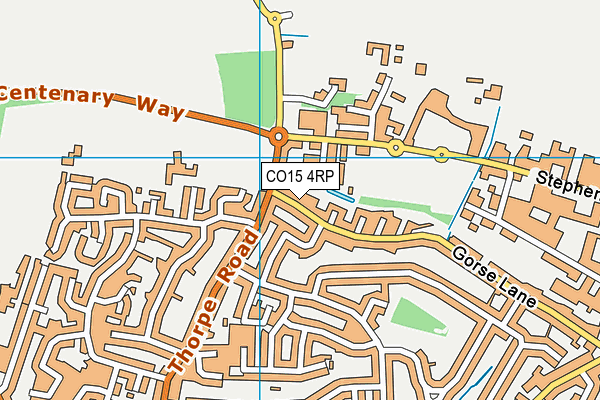 CO15 4RP map - OS VectorMap District (Ordnance Survey)
