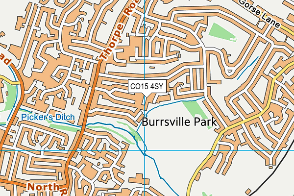 CO15 4SY map - OS VectorMap District (Ordnance Survey) CO15 4SY map - OS VectorMap District (Ordnance Survey)
