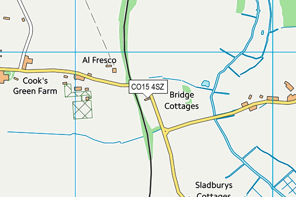CO15 4SZ map - OS VectorMap District (Ordnance Survey)