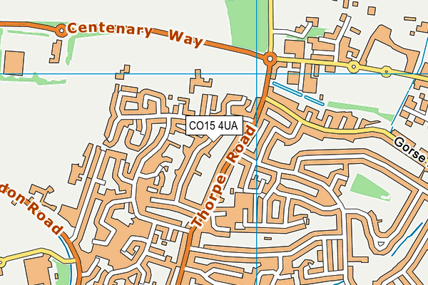 CO15 4UA map - OS VectorMap District (Ordnance Survey) CO15 4UA map - OS VectorMap District (Ordnance Survey)