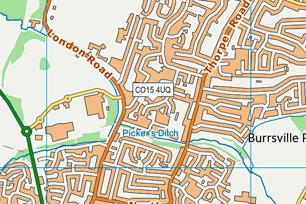 CO15 4UQ map - OS VectorMap District (Ordnance Survey)