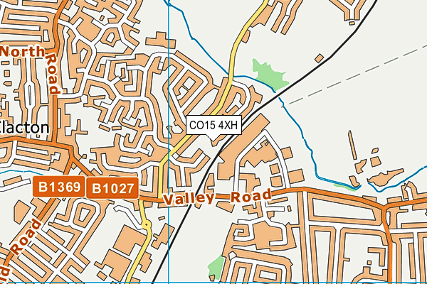 CO15 4XH map - OS VectorMap District (Ordnance Survey) CO15 4XH map - OS VectorMap District (Ordnance Survey)