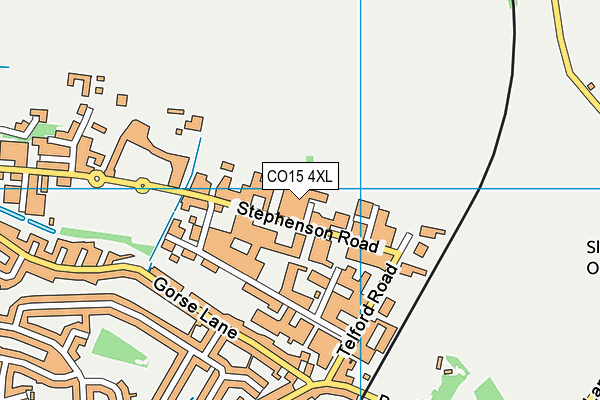 CO15 4XL map - OS VectorMap District (Ordnance Survey) CO15 4XL map - OS VectorMap District (Ordnance Survey)