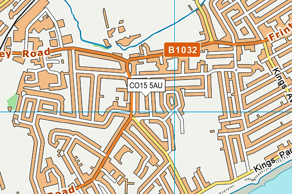 CO15 5AU map - OS VectorMap District (Ordnance Survey)