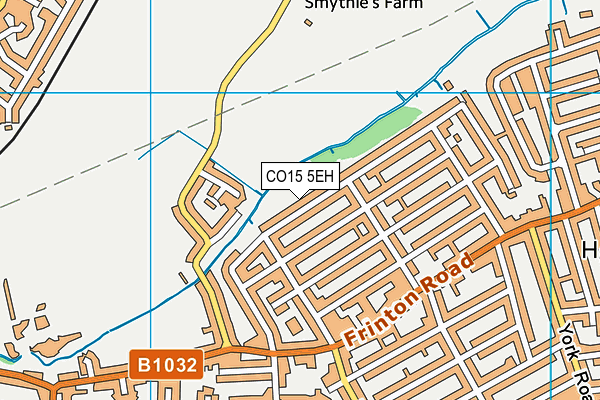 CO15 5EH map - OS VectorMap District (Ordnance Survey)