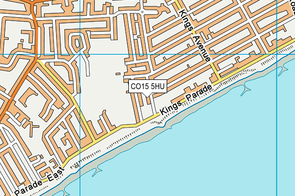 CO15 5HU map - OS VectorMap District (Ordnance Survey)