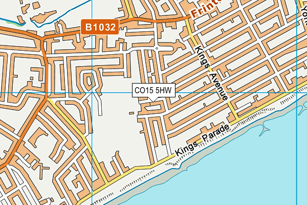 CO15 5HW map - OS VectorMap District (Ordnance Survey) CO15 5HW map - OS VectorMap District (Ordnance Survey)
