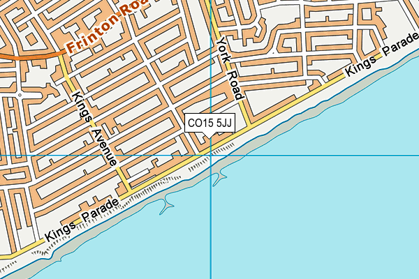 CO15 5JJ map - OS VectorMap District (Ordnance Survey)