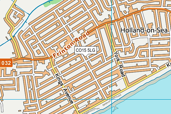CO15 5LG map - OS VectorMap District (Ordnance Survey)