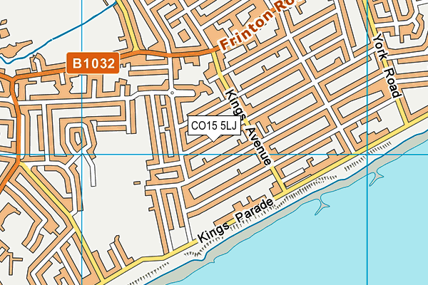 CO15 5LJ map - OS VectorMap District (Ordnance Survey)
