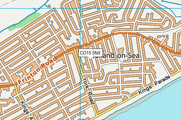 CO15 5NX map - OS VectorMap District (Ordnance Survey)