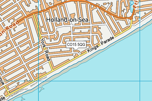 CO15 5QG map - OS VectorMap District (Ordnance Survey)