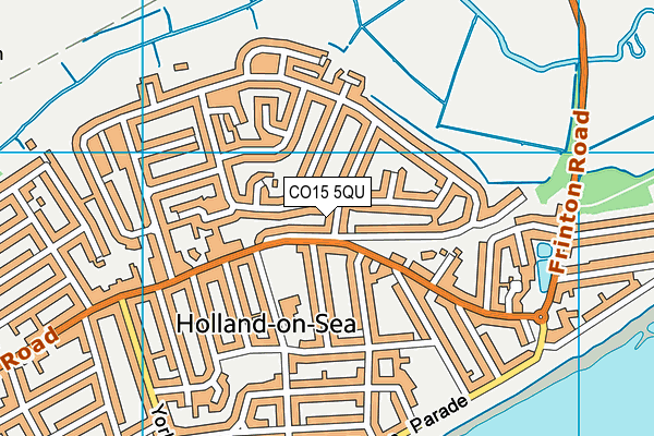 CO15 5QU map - OS VectorMap District (Ordnance Survey)