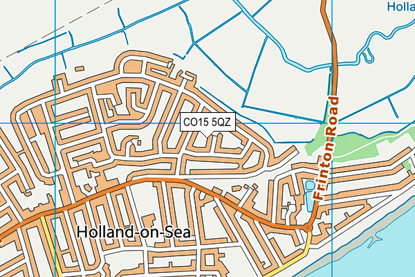 CO15 5QZ map - OS VectorMap District (Ordnance Survey)