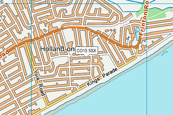 CO15 5SX map - OS VectorMap District (Ordnance Survey)