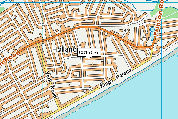 CO15 5SY map - OS VectorMap District (Ordnance Survey) CO15 5SY map - OS VectorMap District (Ordnance Survey)