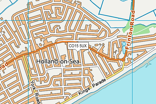 CO15 5UX map - OS VectorMap District (Ordnance Survey) CO15 5UX map - OS VectorMap District (Ordnance Survey)