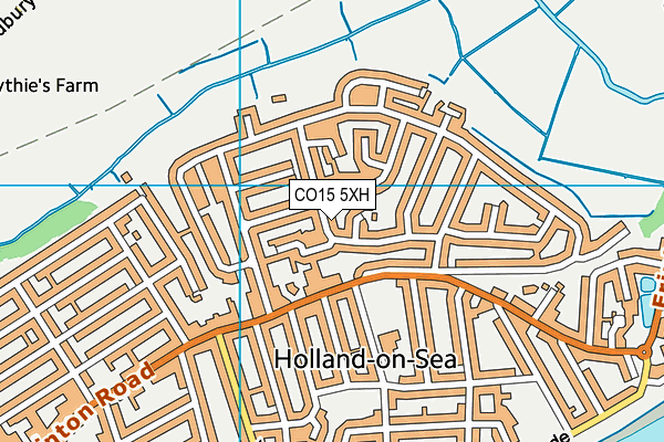 CO15 5XH map - OS VectorMap District (Ordnance Survey) CO15 5XH map - OS VectorMap District (Ordnance Survey)