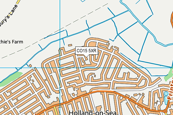CO15 5XR map - OS VectorMap District (Ordnance Survey) CO15 5XR map - OS VectorMap District (Ordnance Survey)