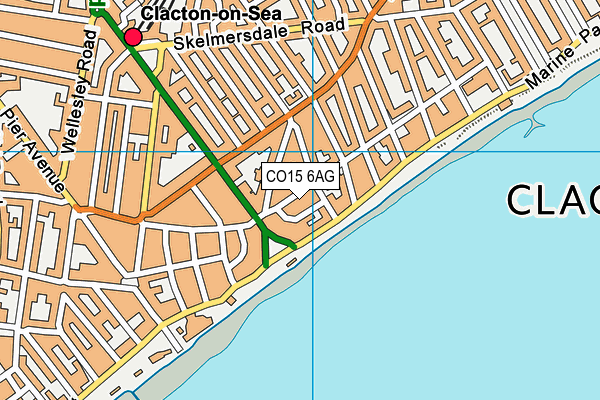 CO15 6AG map - OS VectorMap District (Ordnance Survey)