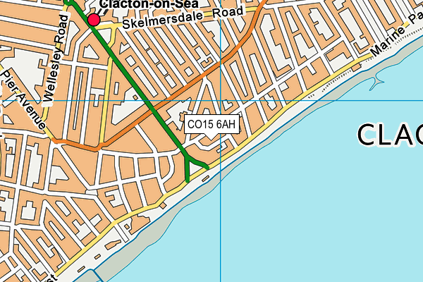 CO15 6AH map - OS VectorMap District (Ordnance Survey) CO15 6AH map - OS VectorMap District (Ordnance Survey)