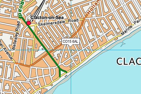 CO15 6AL map - OS VectorMap District (Ordnance Survey)