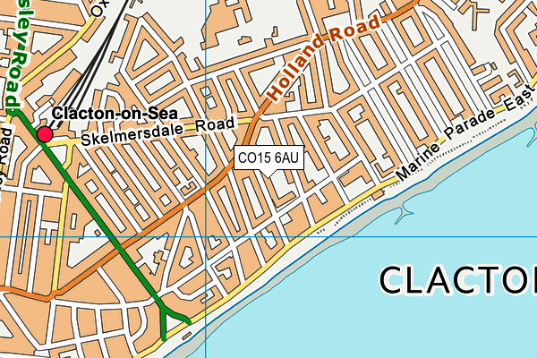 CO15 6AU map - OS VectorMap District (Ordnance Survey)