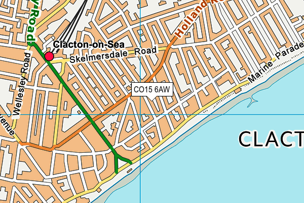 CO15 6AW map - OS VectorMap District (Ordnance Survey) CO15 6AW map - OS VectorMap District (Ordnance Survey)