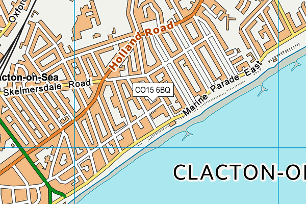 CO15 6BQ map - OS VectorMap District (Ordnance Survey)