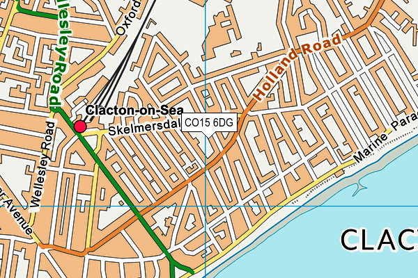 CO15 6DG map - OS VectorMap District (Ordnance Survey)