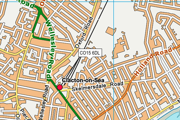 CO15 6DL map - OS VectorMap District (Ordnance Survey)