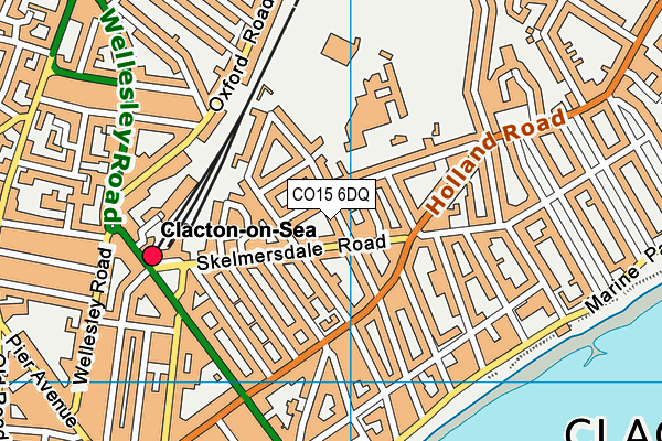 CO15 6DQ map - OS VectorMap District (Ordnance Survey)