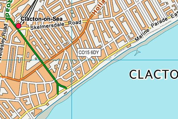 CO15 6DY map - OS VectorMap District (Ordnance Survey)