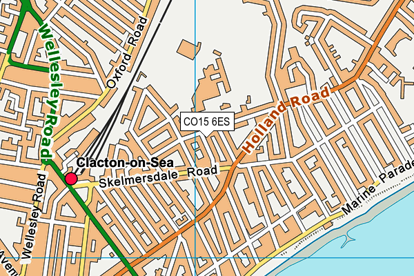 CO15 6ES map - OS VectorMap District (Ordnance Survey) CO15 6ES map - OS VectorMap District (Ordnance Survey)