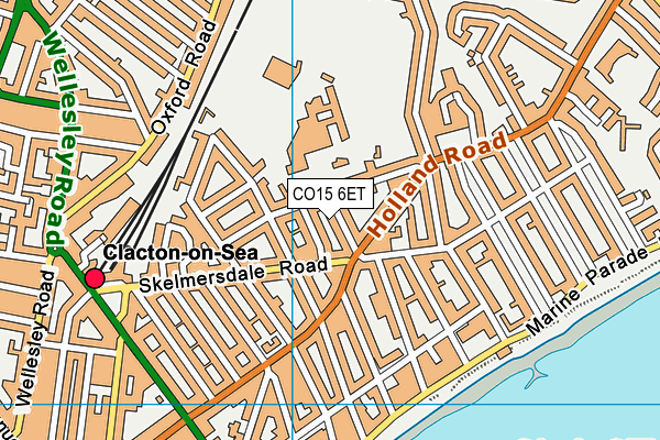 CO15 6ET map - OS VectorMap District (Ordnance Survey)