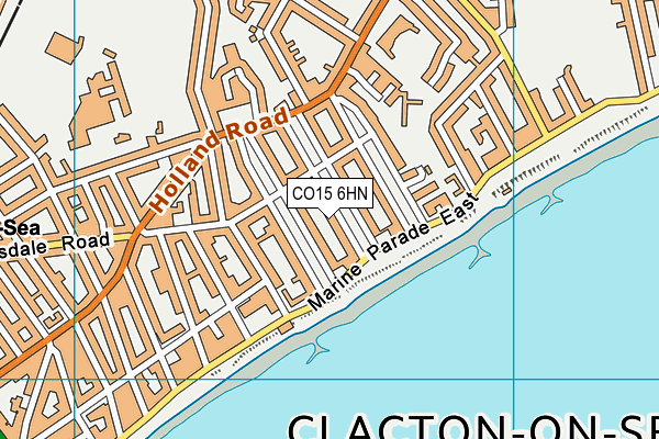 CO15 6HN map - OS VectorMap District (Ordnance Survey)