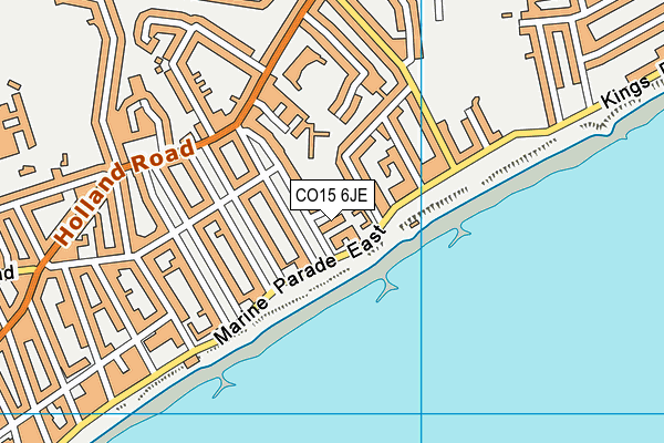 CO15 6JE map - OS VectorMap District (Ordnance Survey)