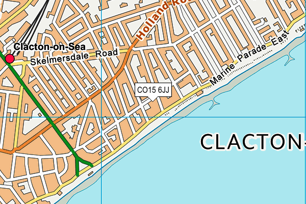 CO15 6JJ map - OS VectorMap District (Ordnance Survey)