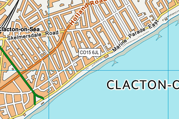 CO15 6JL map - OS VectorMap District (Ordnance Survey)