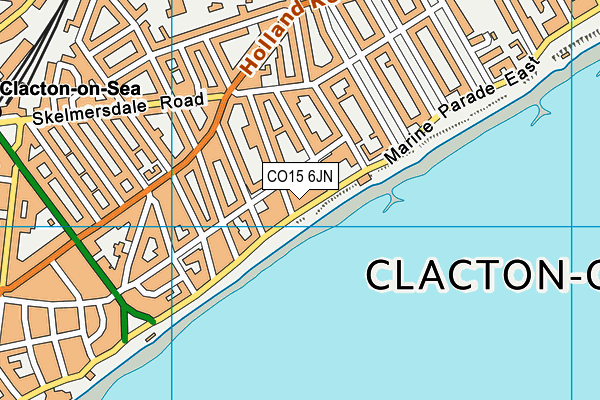 CO15 6JN map - OS VectorMap District (Ordnance Survey)