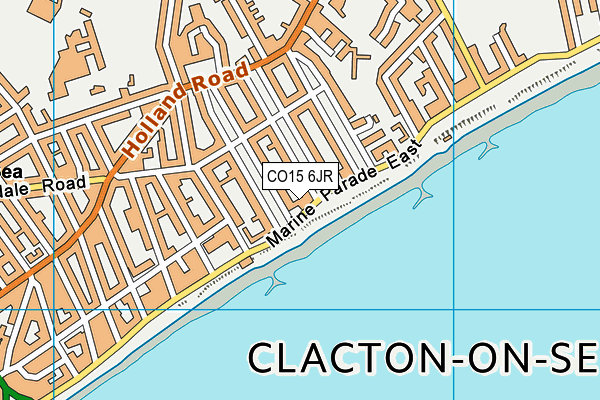 CO15 6JR map - OS VectorMap District (Ordnance Survey)