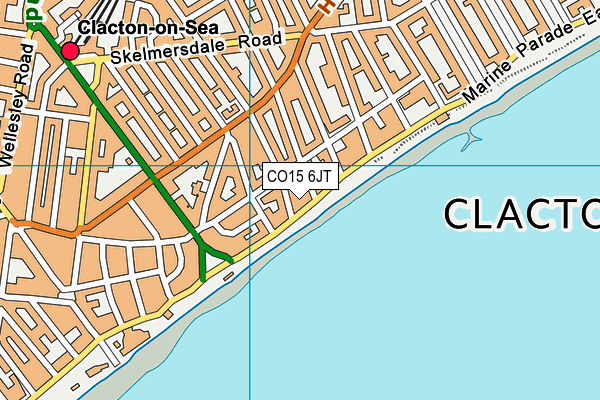 CO15 6JT map - OS VectorMap District (Ordnance Survey)