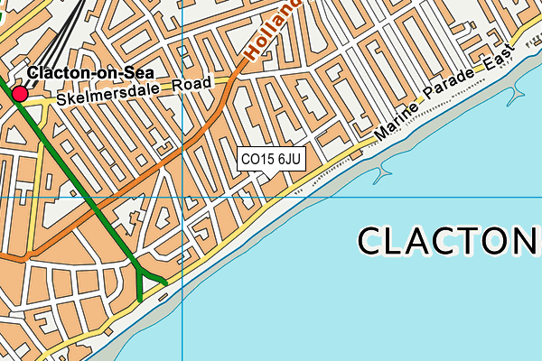 CO15 6JU map - OS VectorMap District (Ordnance Survey)