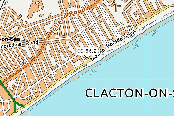 CO15 6JZ map - OS VectorMap District (Ordnance Survey)