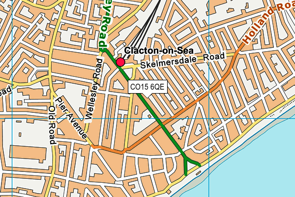 CO15 6QE map - OS VectorMap District (Ordnance Survey)