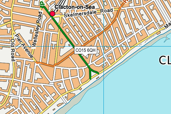 CO15 6QH map - OS VectorMap District (Ordnance Survey)