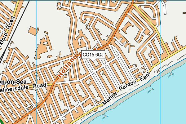 CO15 6QJ map - OS VectorMap District (Ordnance Survey)