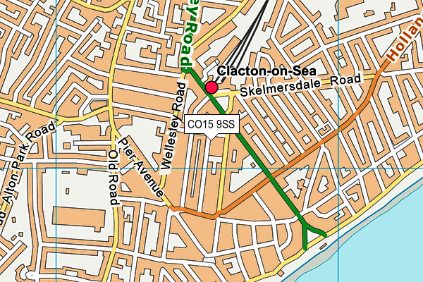 CO15 9SS map - OS VectorMap District (Ordnance Survey) CO15 9SS map - OS VectorMap District (Ordnance Survey)